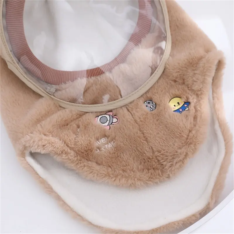 Soft & Warm Children Windproof Hood Mask Ears Kids Windproof Hood Mask Stylish Baby Hat Polyester for Boys Girls