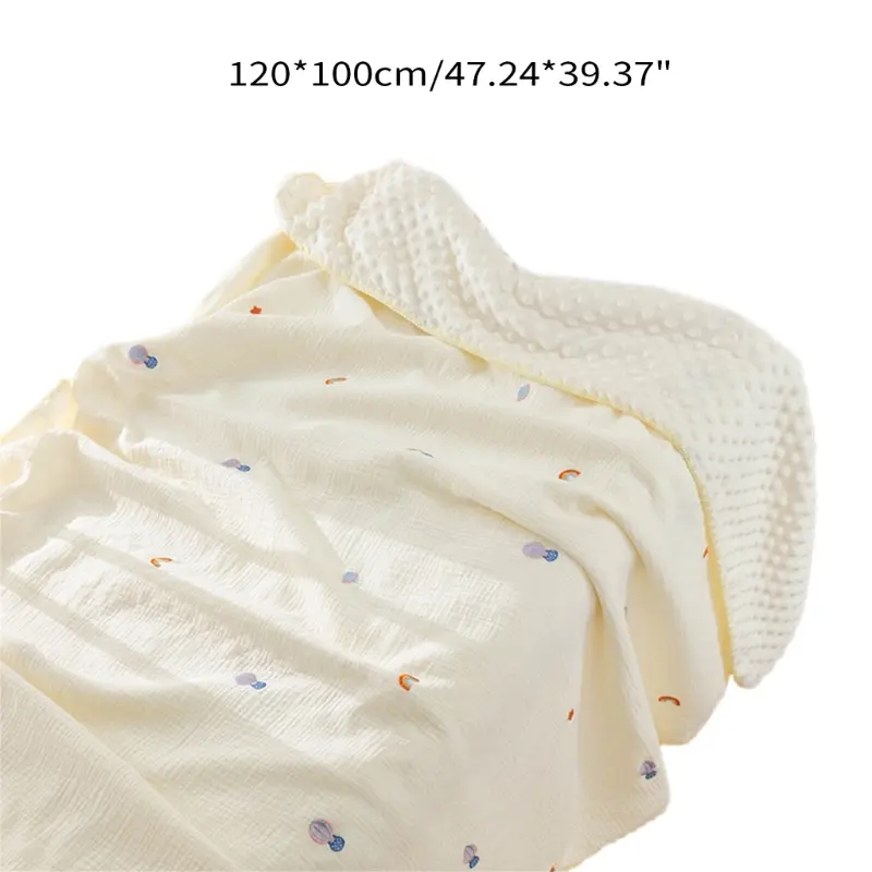 Breathable Cotton Swaddle Blanket Sleeping Quilts Cosy Blanket Baby Wrap Blanket Towel for Infant Great Shower Gift Dropship