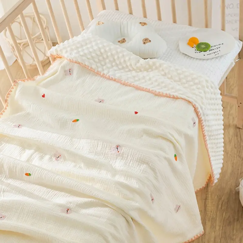 Breathable Cotton Swaddle Blanket Sleeping Quilts Cosy Blanket Baby Wrap Blanket Towel for Infant Great Shower Gift Dropship