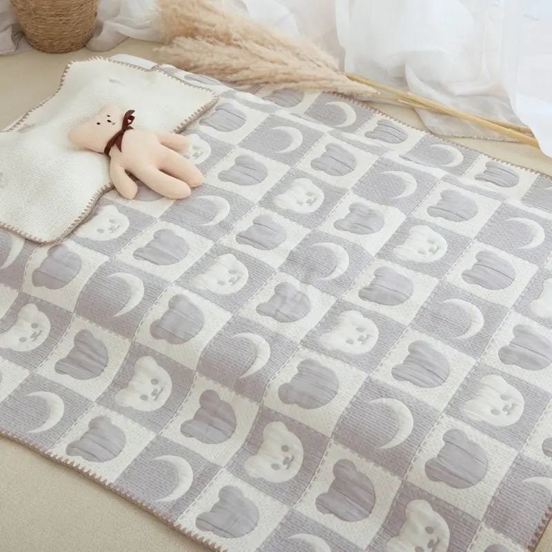 65x130cm Baby Blanket for Autumn and Winter Soft and Gentle Kindergarten Bedding Sheet Children's Crib Essential Stuff