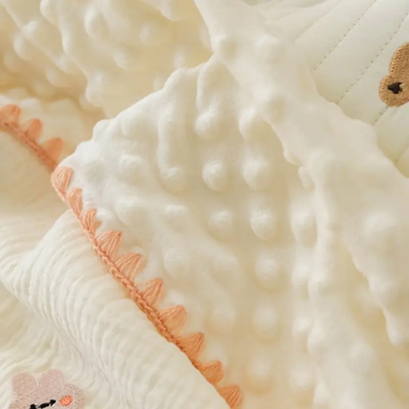 Breathable Cotton Swaddle Blanket Sleeping Quilts Cosy Blanket Baby Wrap Blanket Towel for Infant Great Shower Gift Dropship