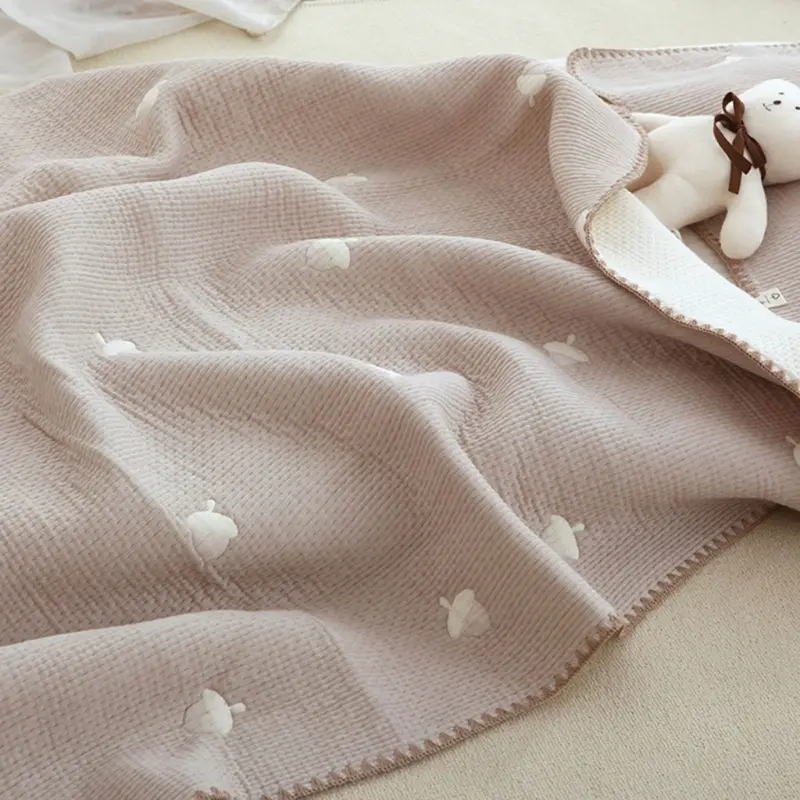 65x130cm Baby Blanket for Autumn and Winter Soft and Gentle Kindergarten Bedding Sheet Children's Crib Essential Stuff