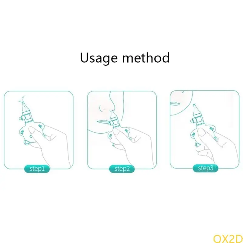 Kids Newborn Nasal Aspirator Cartoon Bear Silicone Baby Safety Nose Cleaner Vacuum Suction Sniffling Equipment