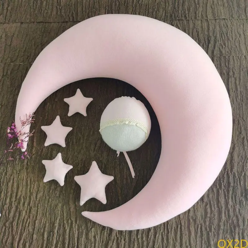 Infants Newborn Photo Positioner Cushion Moon Star Pillow Beanie