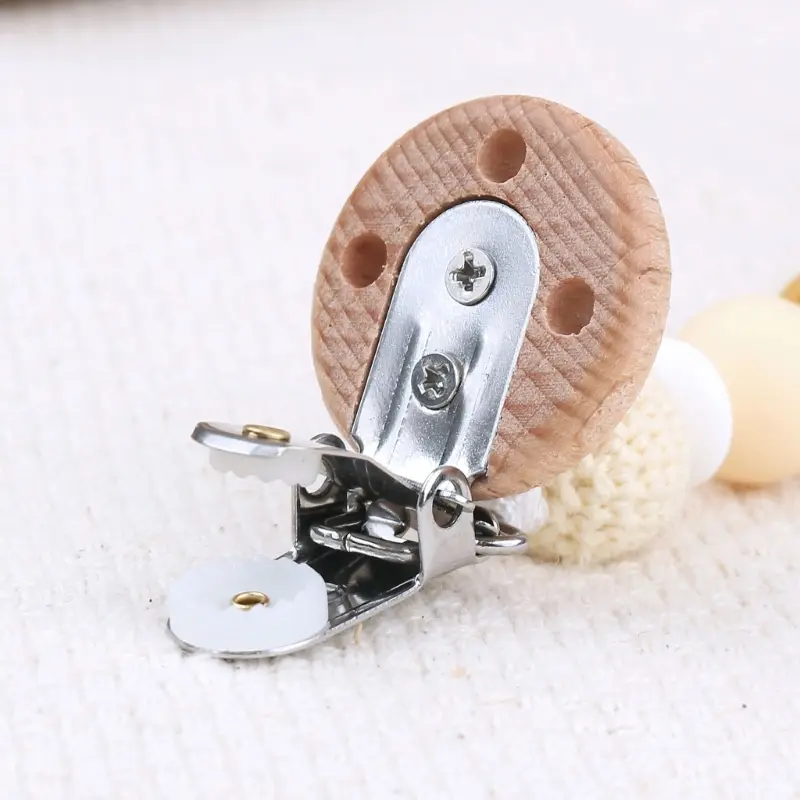 Nursing Dummy Clip Teething Bead Crochet Lion Pacifier Clip Anti-Lost Teether Chain Baby Chewing Toy Clothes Decors Dropshipping