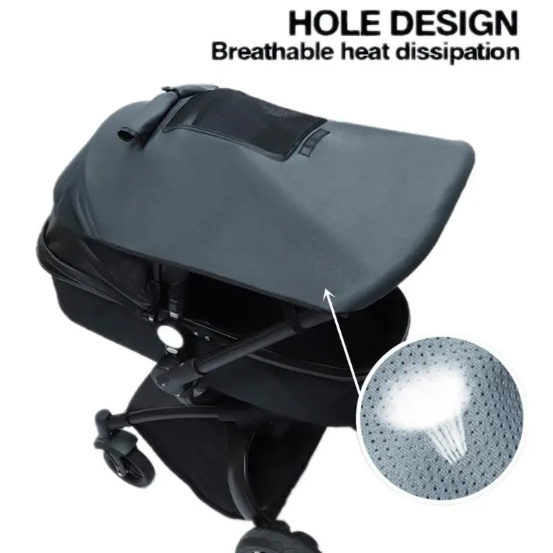 Infant Pram Sun Canopy Baby Strollers Sun Shade Cover Breathable Pushchair Canopy Awning Strollers Accessory