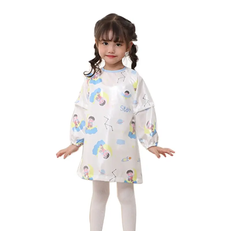 Adjustable Baby High Chair Bib Apron Protect Clothes & Chair from Food