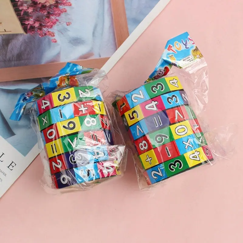 Montessori Magic Cube Math Toy Learning Puzzle Mathematics Operation Early Learning Toy Teaching Aid for Preschool Child