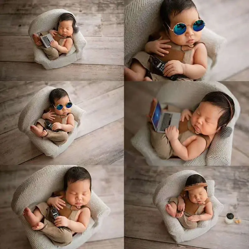 3 Pcs Newborn Photography Props Baby Posing Sofa Pillow Set Infant Photo  Chair Decoration Fotografia Accessory Dropshipping