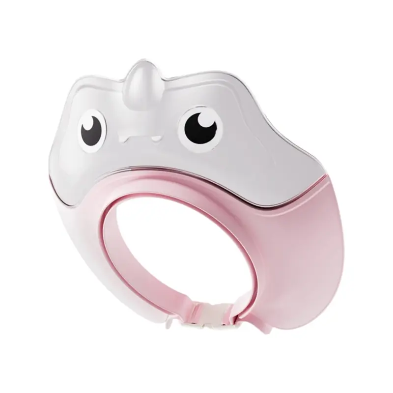 Cartoon Infant Safety Bathing Caps for Shampoo Protections Adjustable Featrure