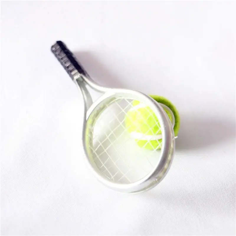 House Tennis Racket and Ball Set Mini Simulation Sports Equipment Outdoor Toddlers Newborn Photography Props Kit Dropshipping