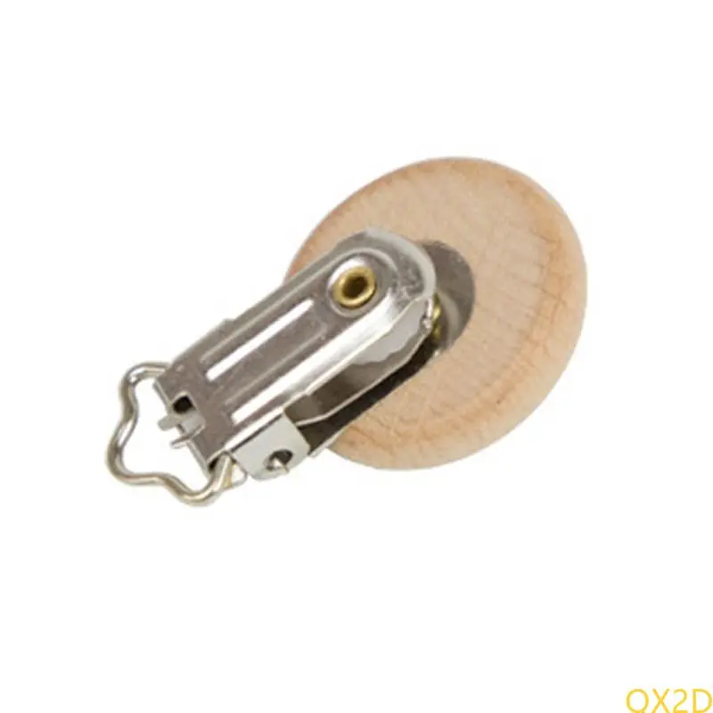 20pcs Nipple Chain Accessories BPA Beech Wooden Pacifier Clip Baby DIY