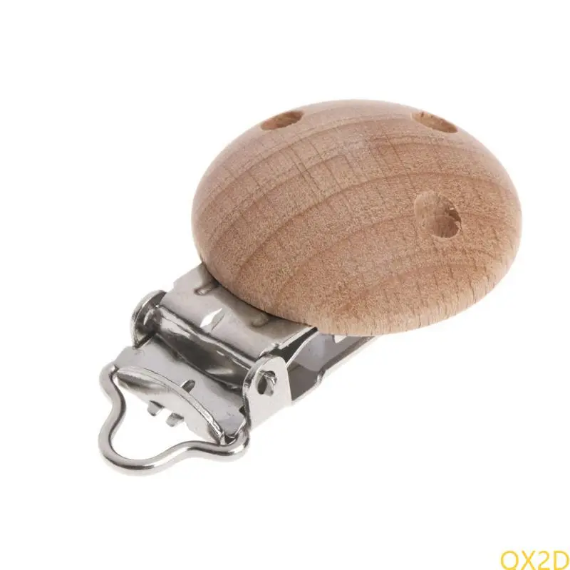 20pcs Nipple Chain Accessories BPA Beech Wooden Pacifier Clip Baby DIY