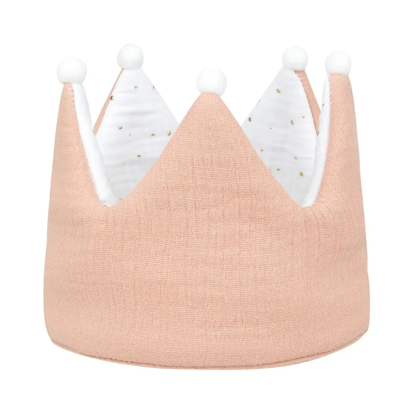 Baby Birthday Hat Crown Hat Boys Girls Birthday Party Crown Headband Cap Baby Gifts Infant Photography Props Dropshipping
