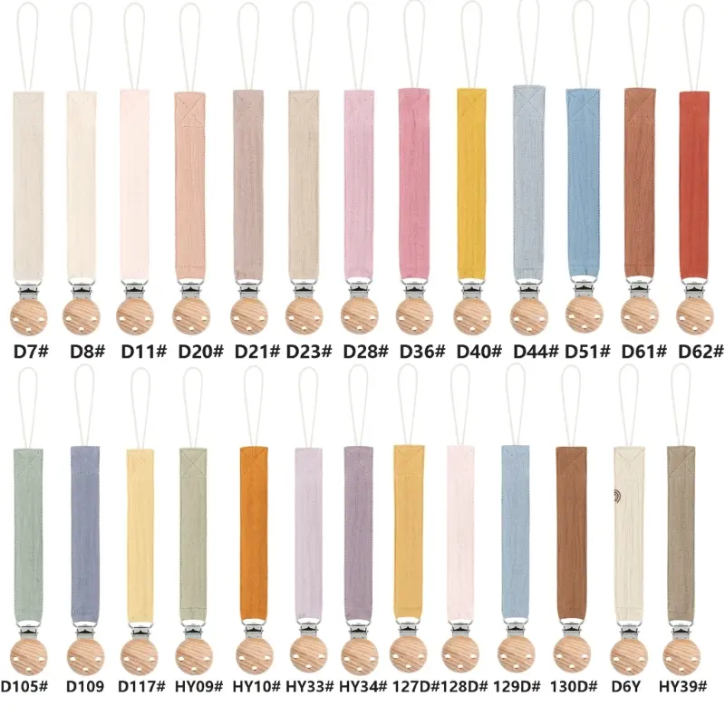 Pacifier Chain for Baby Cotton Pacifier Rope Teether Clip Chew Toy Organizer String Nipple Strap Newborn Teething Gift Dropship
