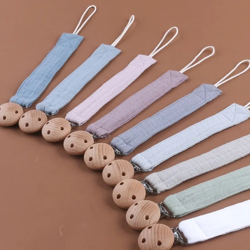 Pacifier Chain for Baby Cotton Pacifier Rope Teether Clip Chew Toy Organizer String Nipple Strap Newborn Teething Gift Dropship