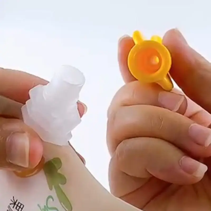 Squeeze Pouches Attachment Toppers Secure Spoon Silicone Spoons for Food