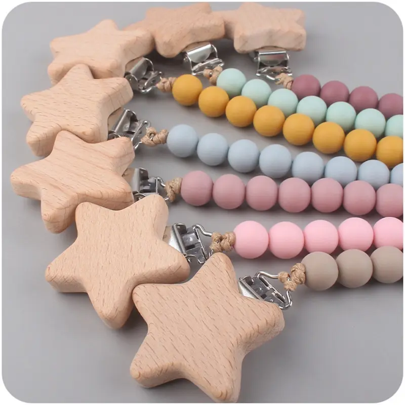 Silicone Baby Pacifier Clips Silicone Pacifier Chain Nipple Bracket Holder For Nipples Toddler Toys Baby Shower Gift Dropship