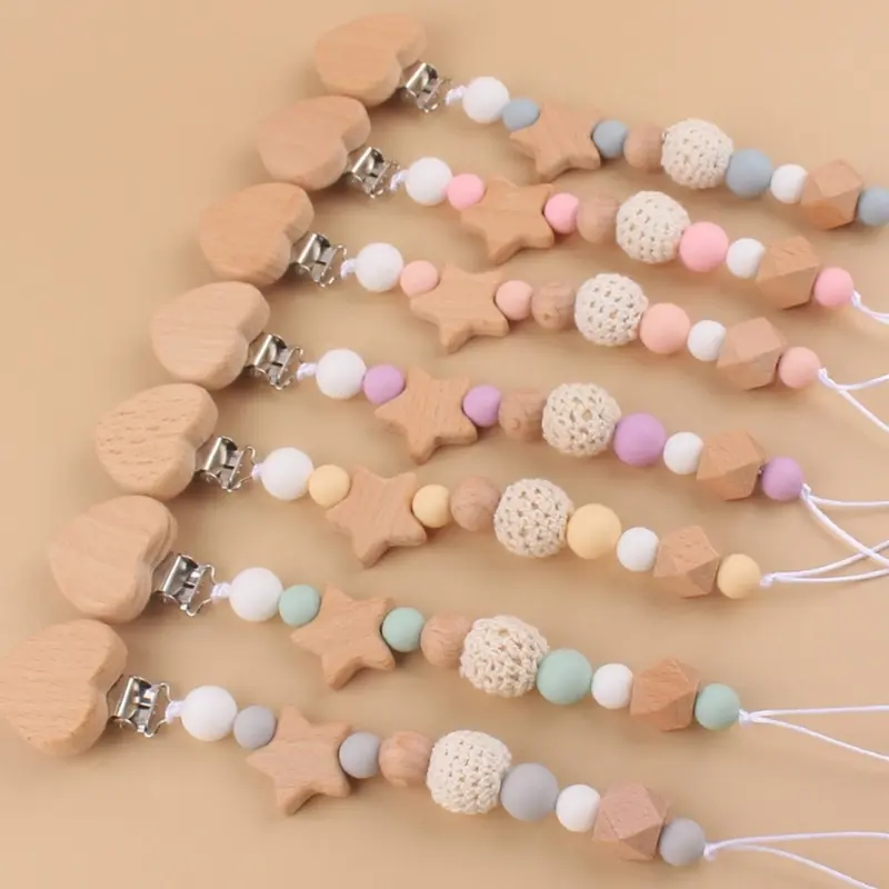 Silicone Baby Pacifier Clips Silicone Pacifier Chain Nipple Bracket Holder For Nipples Toddler Toys Baby Shower Gift Dropship
