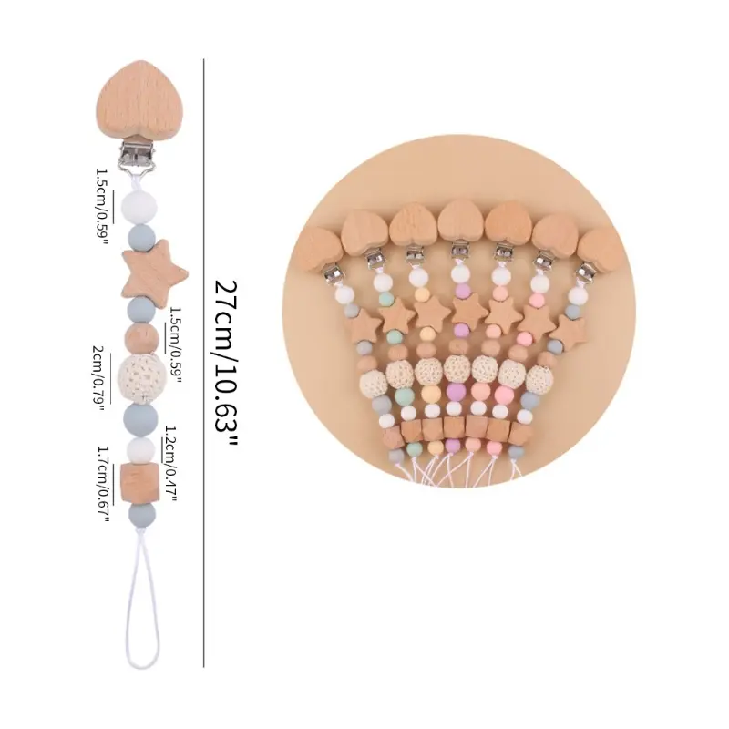 Silicone Baby Pacifier Clips Silicone Pacifier Chain Nipple Bracket Holder For Nipples Toddler Toys Baby Shower Gift Dropship
