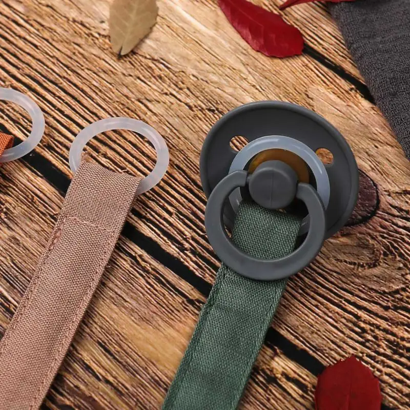 Cotton Linen Baby Pacifier Chain Clip Soother Nipple Holder Clasps Dummy  Attache  Feeding Dropshipping