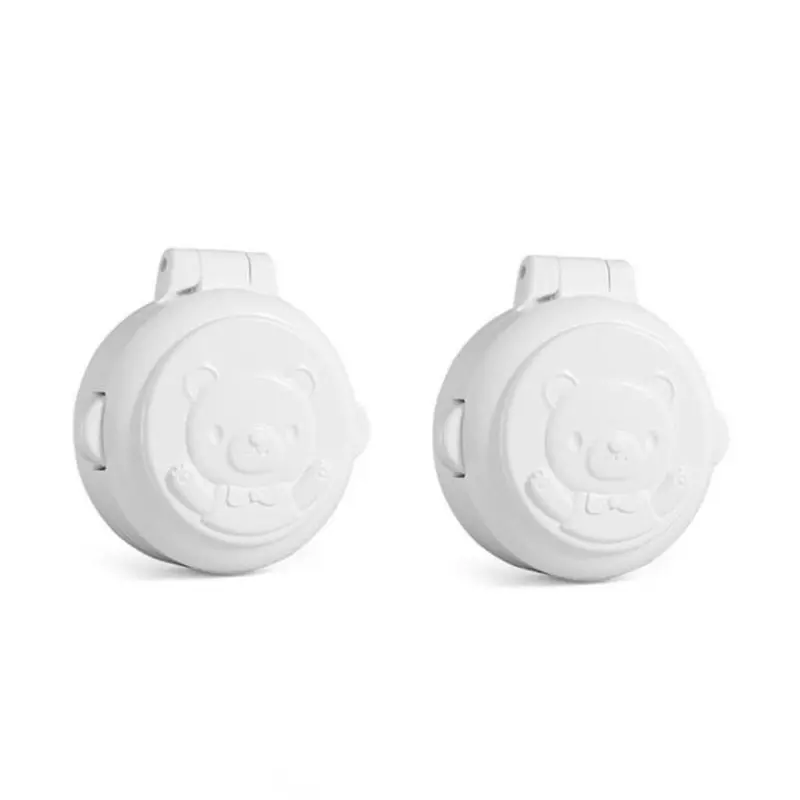 Lovely Bear Child Safety Locks Washing Machine Button Covers Baby Proofing Safety Locks for Latch for Toilet Trash Cans