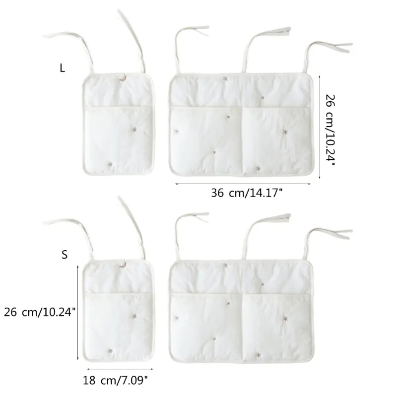 Practical Baby Bed Hanging Bag Versatile Baby Bed Hanging Baby Bed Storage Bag for Storing Diapers & Bottles Dropshipping