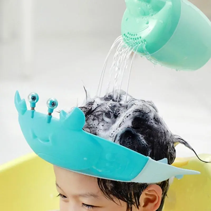 Hair Washing Hat Shower Bath Silicone Soft Visor Head Protector Shampoo used for Toddlers Babies Kids Children