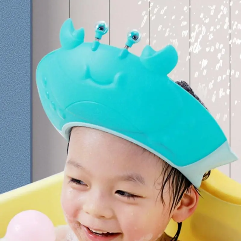 Hair Washing Hat Shower Bath Silicone Soft Visor Head Protector Shampoo used for Toddlers Babies Kids Children