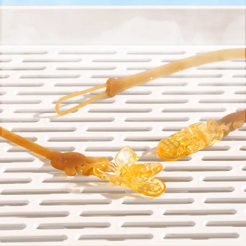 Baby Pacifier Clip Chain Soft Silicone Infant Soother Strap Anti-lost Lanyard