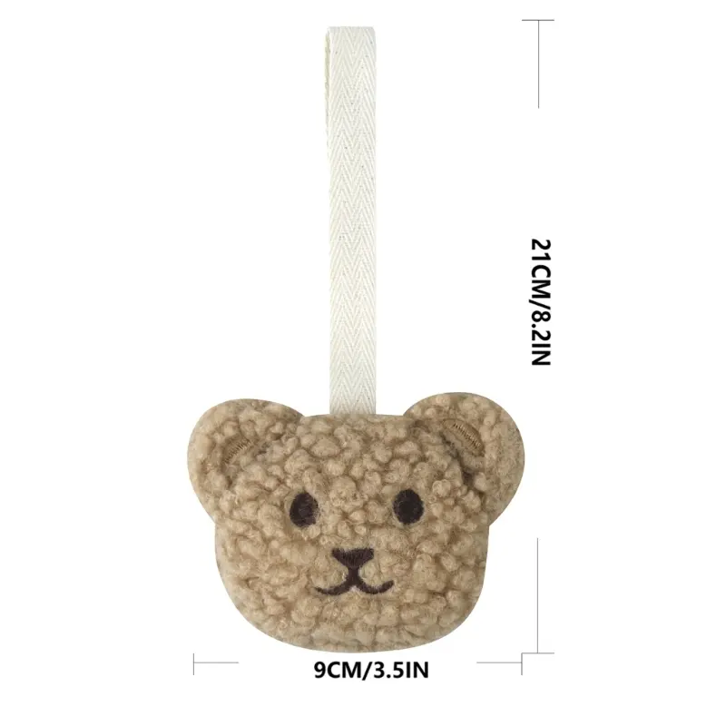 Plush pacifier holder Pacifier leash with stuffed animal appearance Nursery decor pacifier holder Newborn pacifier strap Toddler