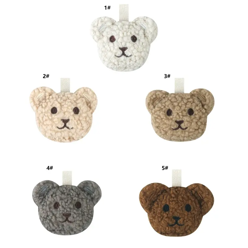 Plush pacifier holder Pacifier leash with stuffed animal appearance Nursery decor pacifier holder Newborn pacifier strap Toddler