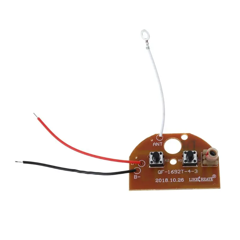 2CH RC Remote Control 27MHz Circuit PCB Transmitter and Receiver Board Radio System with Antenna Set for Car Truck Toy