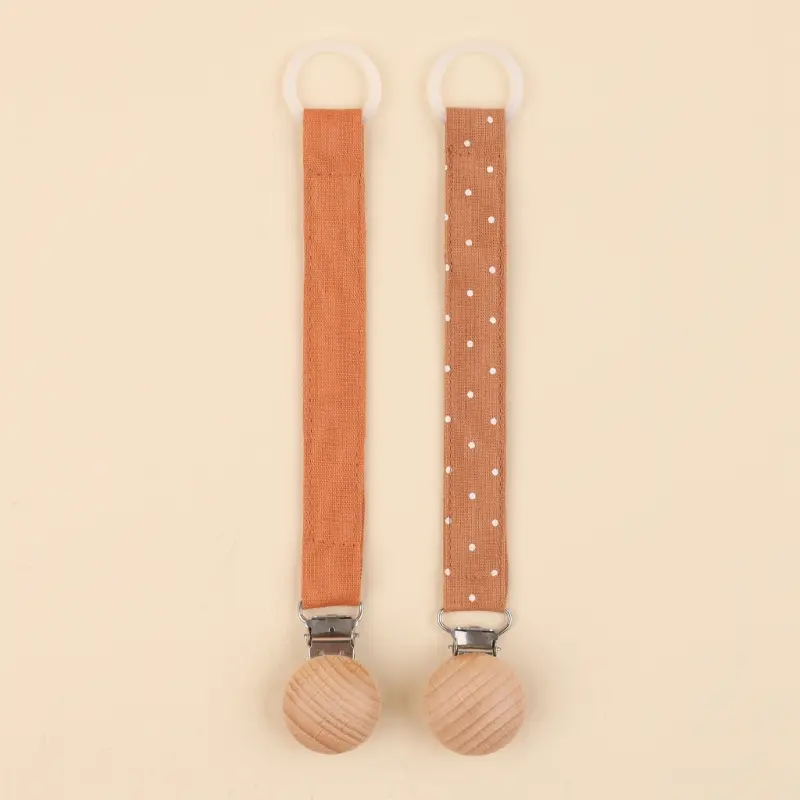 Set of 2pcs Baby Pacifier Holder Chain Teething Toy Clip Strap Fall Prevention Toddlers Nipple Lanyard Belt Dropshipping
