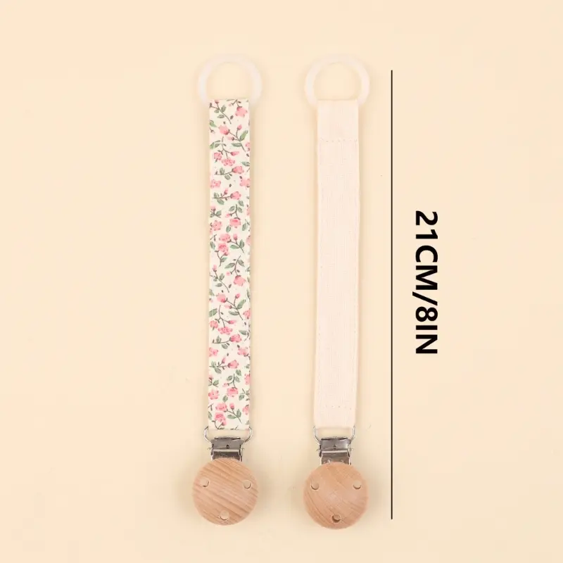 Set of 2pcs Baby Pacifier Holder Chain Teething Toy Clip Strap Fall Prevention Toddlers Nipple Lanyard Belt Dropshipping