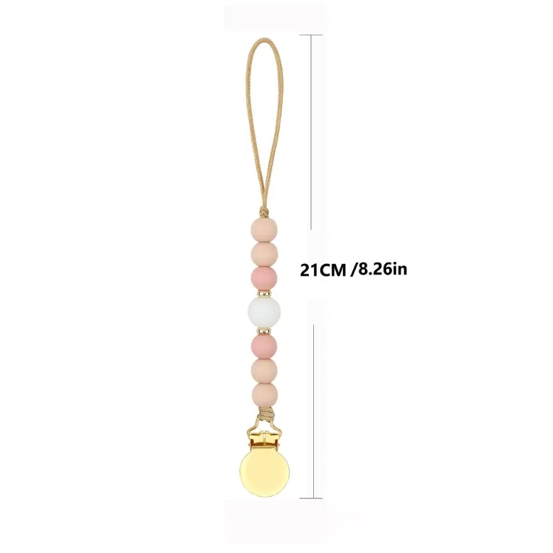 Adjustable Baby Pacifier Chain Beads Pacifier Clip Portable Pacifier Strap Gift Dropshipping