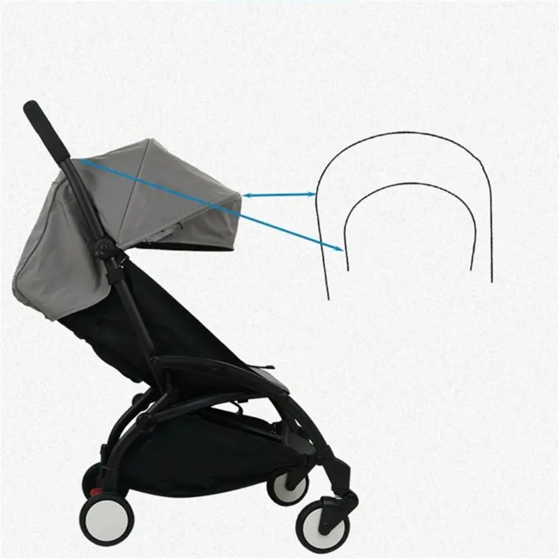 1 Set Iron Baby Pram Stents Stand Metal Strollers Top Stents Support Bracket Rack for Yoyo Yoya