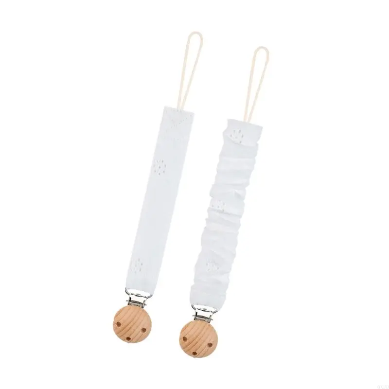Stylish Pacifier Chain for Baby 2Pcs Infants Soothing Toy Lanyard Rope Anti Fall