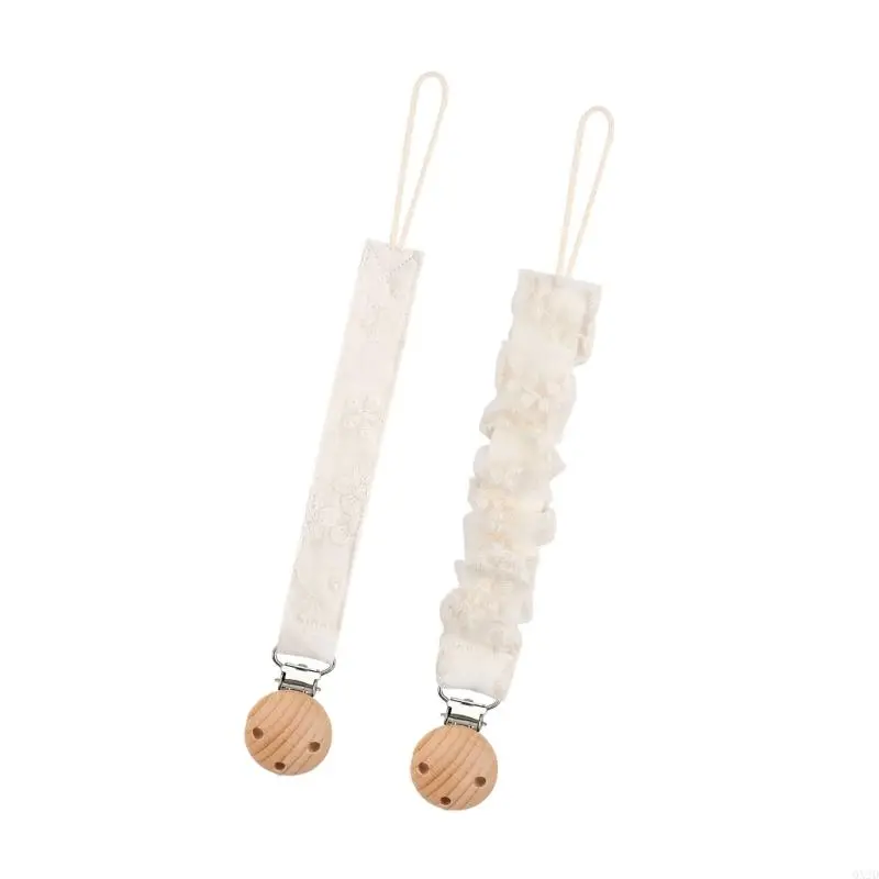 Stylish Pacifier Chain for Baby 2Pcs Infants Soothing Toy Lanyard Rope Anti Fall