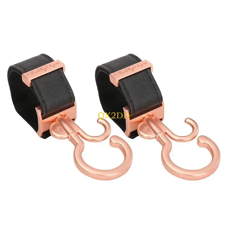 2pcs/pair Baby Strollers Hook Strong Load Organiser Hangers with 360 Rotation