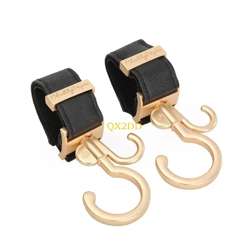 2pcs/pair Baby Strollers Hook Strong Load Organiser Hangers with 360 Rotation