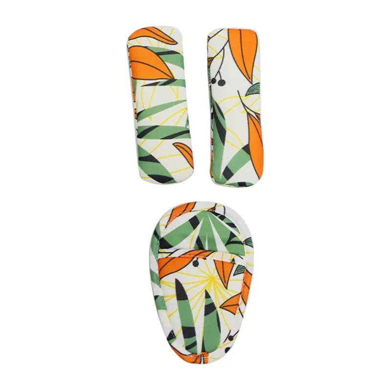 Adjustable Baby Car Belt Cushion set Stroller Shoulder Strap Cover Crotch Pad