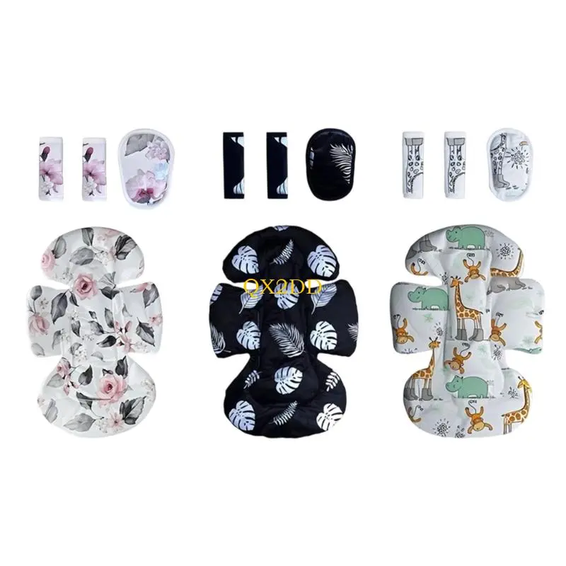 1 Set Strollers Shoulder Pad Sleeve Crotch Guard Removable Insert Accessories for Infant Strollers Enjoy Comfort
