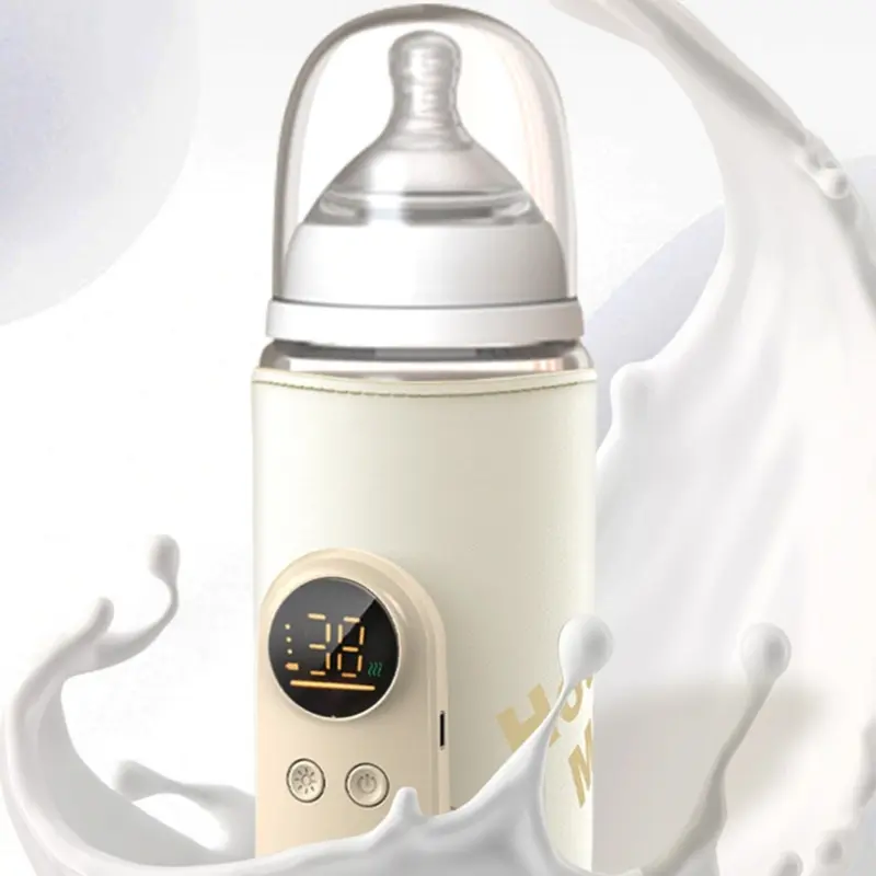 USB Multifunctional Baby Feeding Bottle Warmer Intelligent Constant Temperature Control Built-in High Capacity Battery