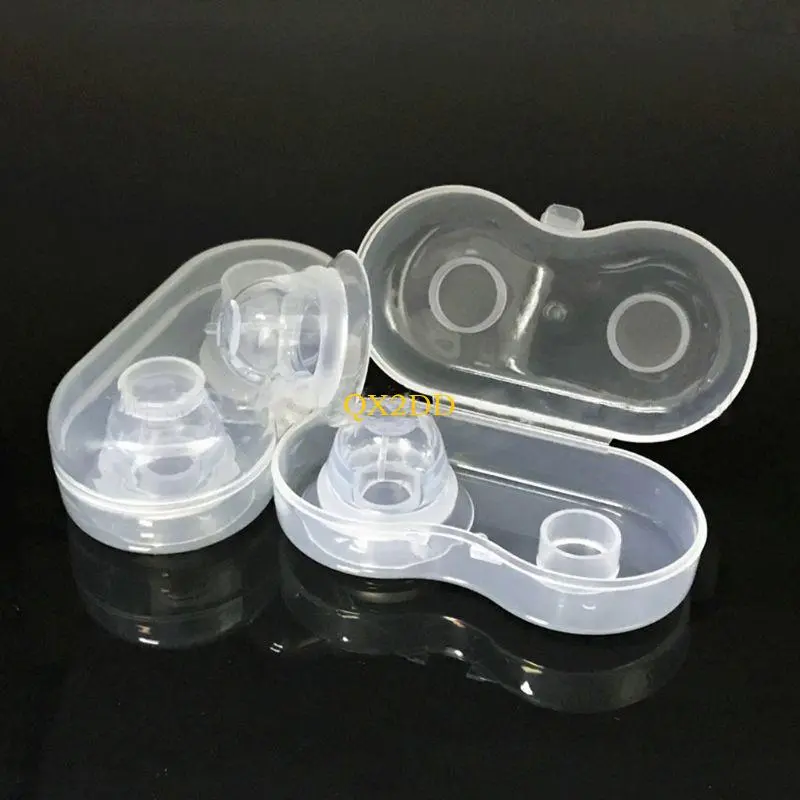 1 Pair Silicone Nipple Corrector Nipple Sucker Puller Aspirator for Correction Flat Inverted Nipples Breast Women
