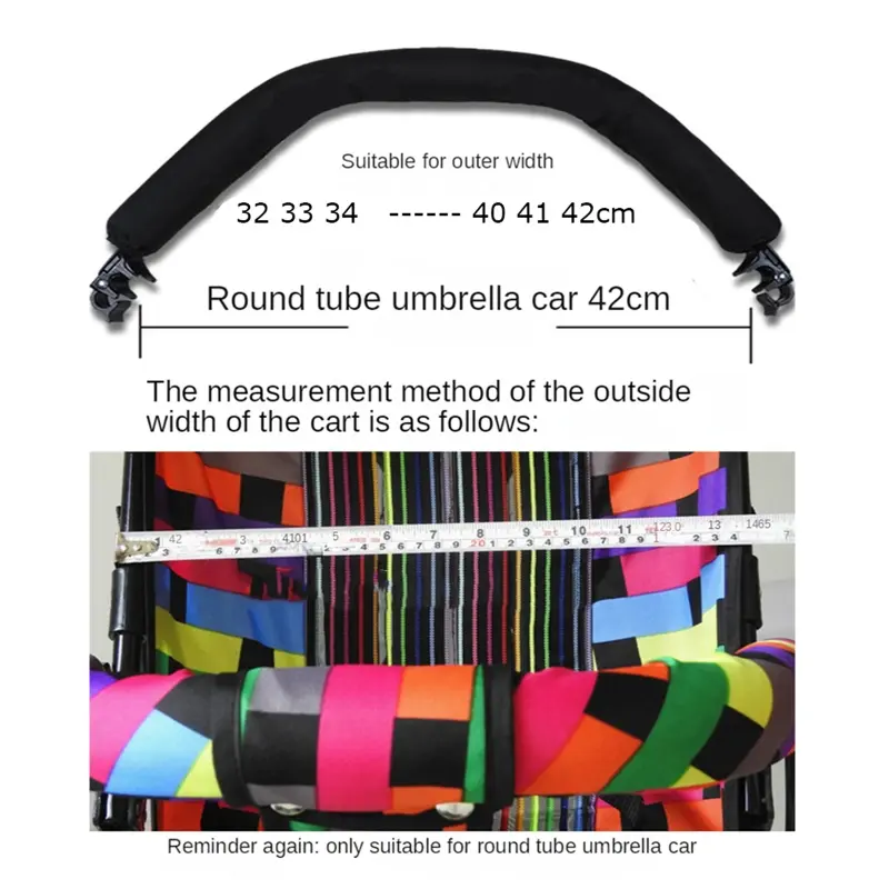 Baby Stroller Handle Black Removable Armrest Bumper Pushchairs Front Armrest Stroller Armrest Accessories Dropshipping