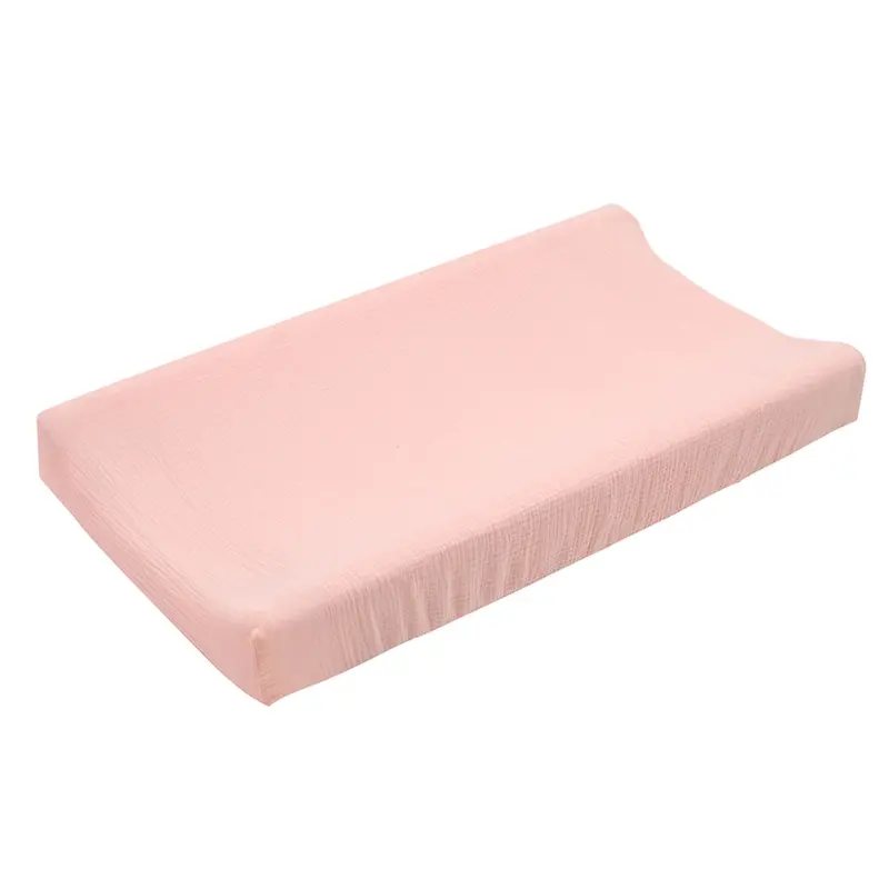 Solid Color Baby Diaper Changing Pad Detachable Change Cover Removable Muslin Cover for Infant Toddler Bed