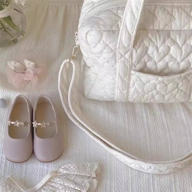 Large Capacity Mom Bag Diaper Bag Women Crossbody Bag Travel Storage Bag Lightweight Shoulder Bags Solid Color Handbag