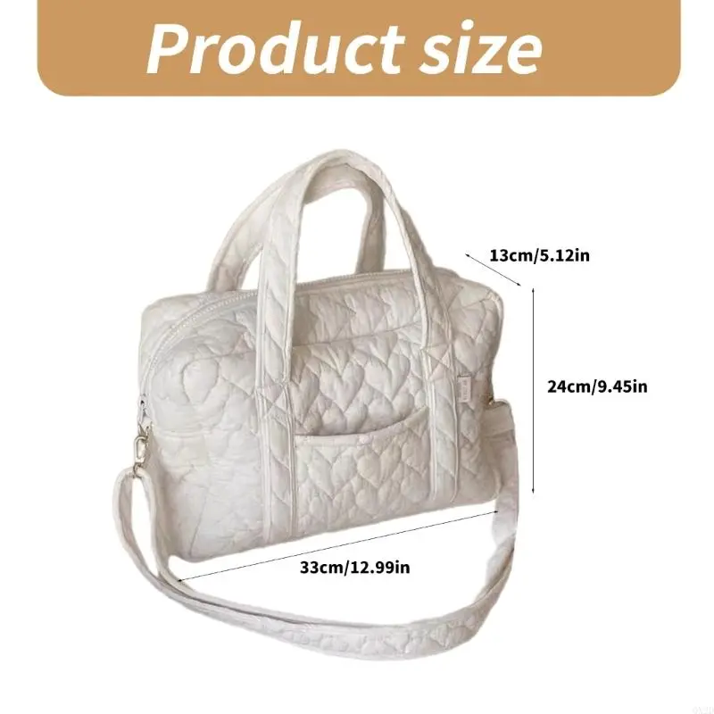 Large Capacity Mom Bag Diaper Bag Women Crossbody Bag Travel Storage Bag Lightweight Shoulder Bags Solid Color Handbag