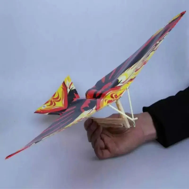 Handmade Rubber Band Power Ornithopter Bird Model Science Kites Toy for Children